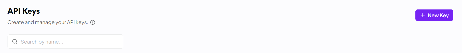 OpenRouterのAPI Keys画面
